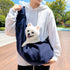 Navy blue Pet Carrier Backpack - Comfortable Shoulder Bag for Cats and Dogs, Ideal for Outdoor Use in Autumn and Winter
