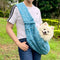 Blue Pet Carrier Backpack - Comfortable Shoulder Bag for Cats and Dogs, Ideal for Outdoor Use in Autumn and Winter