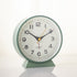 Military green Minimalist Silent Alarm Clock with Night Light - Non-Ticking Analogue Bedside & Desk Clock