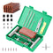 A 58-piece set Green Heavy-Duty Tubeless Tyre Repair Kit - Emergency Puncture Plug Set for Cars, Motorcycles & ATVs