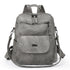 Stylish Women's PU Leather Backpack - Versatile Shoulder Bag with Multiple Pockets(Gray)