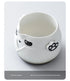 Adorable Panda Design Ceramic Tea Infuser Mug Set - 310ml Travel Crackle Glaze Cup with Lid & Strainer(red)