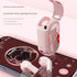 Mini True Wireless Bluetooth 5.3 Earbuds - Heart/Capsule Case, Touch Control, Auto-Connect(pink)