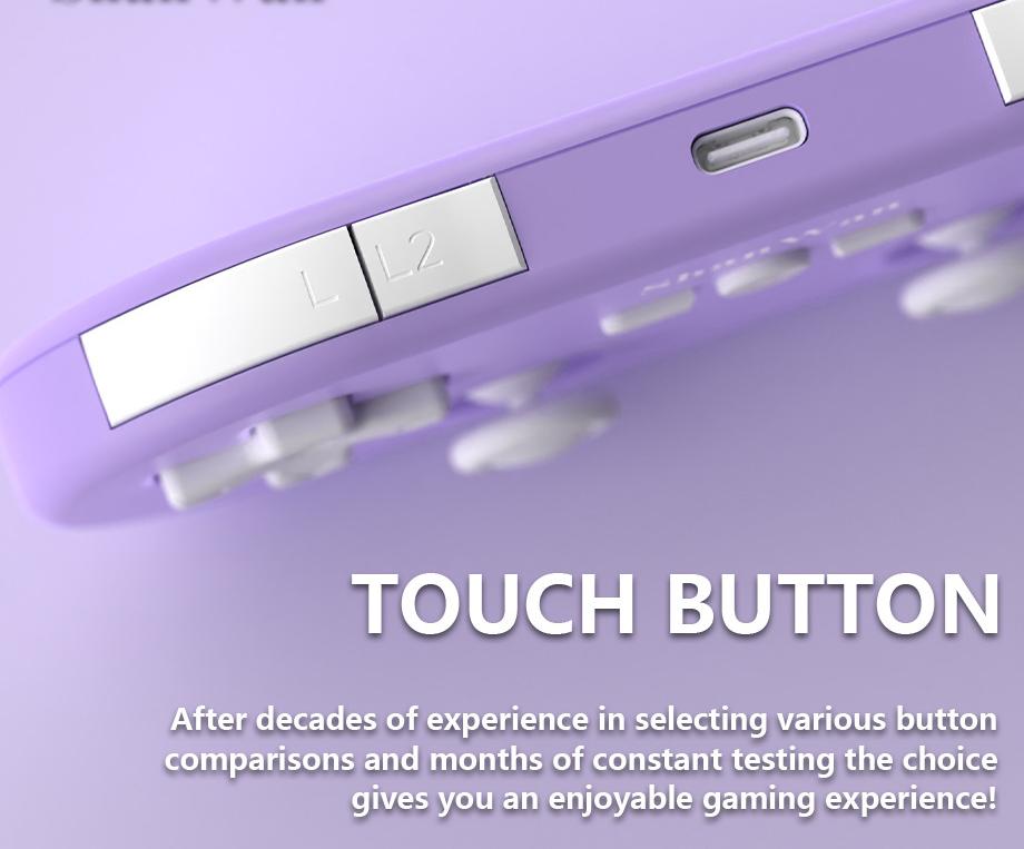 Slim Portable Wireless Game Controller - Multi-Platform for iOS/Windows/Android, 800Hz Dual Hall Sensing(purple)