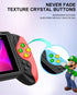 S7 Trendy Joystick Handheld Game Console - 620 Built-in Games, TV Output, Crystal Buttons & 2-Player Support(white)
