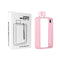 Slim Tritan Flat Water Bottle - 380ml BPA-Free, Leakproof with Leather-Textured Sleeve & Strap(pink)