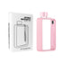 Slim Tritan Flat Water Bottle - 380ml BPA-Free, Leakproof with Leather-Textured Sleeve & Strap(pink)