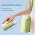 Mini Pocket Umbrella with Matching Crossbody Bag - UV Protection, 6-Rib Windproof Design(green)