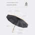 Automatic Open/Close Umbrella with UPF50+ Sun Protection - 10-Rib Windproof Design, Carabiner Handle(grey)
