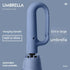 Automatic Open/Close Umbrella with UPF50+ Sun Protection - 10-Rib Windproof Design, Carabiner Handle(Blue)
