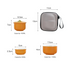 Portable Ceramic Tea Set for Travel - Quick Gaiwan with 3 Cups & Carrying Case(Light green)