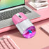 Whimsical 2.4G Wireless Mouse with Floating Animal Design - Comfortable, Quiet & Portable(pink)