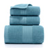Premium Long-Staple Cotton Towel Set - 2 Hand Towels & 1 Bath Towel Gift Bundle(green)