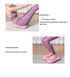 Dual-Side Textured Fitness Balance Board - Core Strengthener with Anti-Slip Massage Surface(purple)