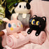 Plush 2-in-1 Pillow Blanket - Adorable Design for Cozy Comfort(Black Cat)