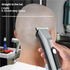 Professional Steel Hair Clipper - Low Noise Motor with 3 Guard Combs & Type-C Charging(blue)