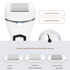 Rechargeable Electric Foot File with LCD Display - 3 Grit Heads & Waterproof Design(white)