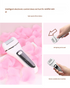 Rechargeable Electric Foot File with LCD Display - 3 Grit Heads & Waterproof Design(white)