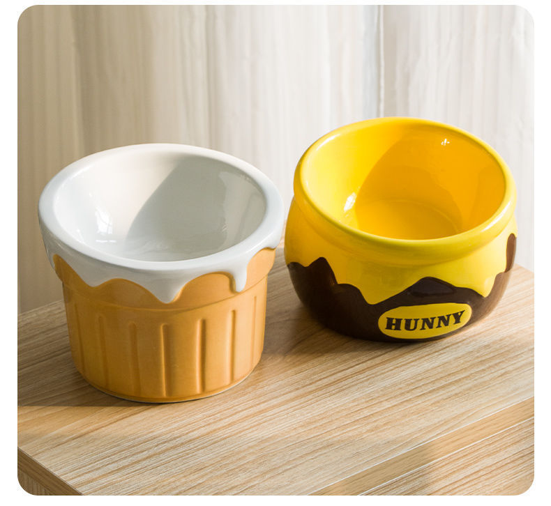 Premium Elevated Pet Bowl with Ergonomic 15° Tilt & Large Capacity(Milk bowl)