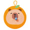 Fruit-Themed Capybara Cat Scratching Pad - Sisal Rope, EVA Non-Slip Backing, Hanging or Floor Use(yellow)