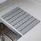 Folding Diatomaceous Earth Countertop Drain Mat - Quick Dry, Non-Slip & Easy Clean Absorbent Pad(light grey)
