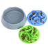 Slow Feeder Dog Bowl Set - Anti-Choke Puzzle Feeder Insert & Bowl for Healthy Eating Habits(pink)