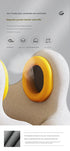 Smart Neck Pillow with Dual Noise Reduction, HIFI Bluetooth Music & Graphene Heating - Sleep Elf" Travel Pillow(Navy blue)"