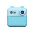 Kids Instant Print Digital Camera with 180° Flip Lens - 24MP Photos, 720P Video & Doodle Fun(blue)