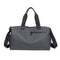 Large Capacity Travel Duffel Bag with Shoe Compartment & Wet Pocket - Multi-Purpose Gym & Weekend Bag(Grey)