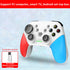 Multi-Platform Wireless Gaming Controller with Dual Motor Vibration, Turbo & Phone Holder(White, red and blue)