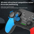 Multi-Platform Wireless Gaming Controller with Dual Motor Vibration, Turbo & Phone Holder(Black, red and blue with receiver)