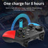 Multi-Platform Wireless Gaming Controller with Dual Motor Vibration, Turbo & Phone Holder(White, red and blue with receiver)