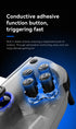Multi-Platform Telescopic Gaming Controller - Hall Triggers, Esports 3D Joysticks & Macro Programming(white)