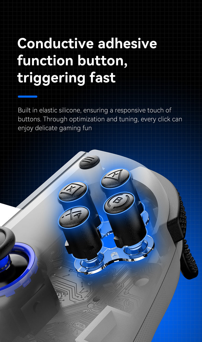 Multi-Platform Telescopic Gaming Controller - Hall Triggers, Esports 3D Joysticks & Macro Programming(White With radiator)
