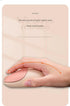Cute Cat Shaped Wireless Office Mouse - Dual Mode 2.4G/Bluetooth, 3-Level DPI, Silent Click(Milk tea color)