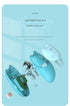 Cute Cat Shaped Wireless Office Mouse - Dual Mode 2.4G/Bluetooth, 3-Level DPI, Silent Click(Milk tea color)