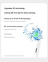 Rotating Electric Toothbrush with 3D Cleaning Action - 3 Modes, IPX7 Waterproof, with Travel Case & 6 Brush Heads(blue)