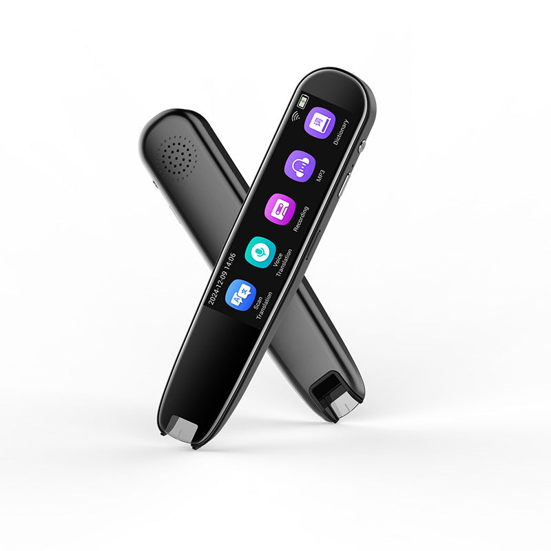 Smart AI Scan & Voice Translator Pen - 112+ Languages, Offline Mode, HD Touchscreen & Dictionary(black)