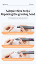 Professional Electric Nail Drill Pen Kit - 3-Speed, Bidirectional, Rechargeable Manicure & Pedicure Tool(Silver Gray)