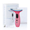Multi-Function Neck & Face Beauty Device - 4-in-1 LED Light Therapy, EMS Lifting & Anti-Wrinkle Massager(pink)
