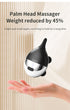 Intelligent 3D Electric Head & Scalp Massager - 7 Massage Techniques, IPX7 Waterproof, Rechargeable(black)
