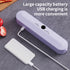Wireless Portable Vacuum Sealing Machine - Automatic Food Sealer with LCD Display & Dual Modes(Purple)