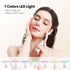 Multi-Function Facial & Neck Massager with LED Light Therapy, EMS & Warm Import - Rechargeable Skin Care Device(black)