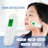Smart Skin Analyzer with Multi-Function Detection - Measures Hydration, Oil, Elasticity, Skin Age & Fluorescent Agent Test(White)
