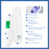 Smart Skin Analyzer with Multi-Function Detection - Measures Hydration, Oil, Elasticity, Skin Age & Fluorescent Agent Test(White)