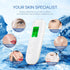 Smart Skin Analyzer with Multi-Function Detection - Measures Hydration, Oil, Elasticity, Skin Age & Fluorescent Agent Test(White)