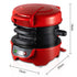 Quick & Easy Multi-Layer Sandwich & Burger Maker with Egg Cooker Plate(Orange)