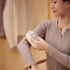 Rechargeable Electric Fabric Shaver - Powerful Lint Remover with Dual-Ring Blades & Ergonomic Design(black and white)