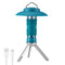 Portable Outdoor Camping Lantern with Tripod Stand, Soft Light Diffuser & USB-C Charging(blue)