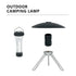 Portable Outdoor Camping Lantern with Tripod Stand, Soft Light Diffuser & USB-C Charging(green)